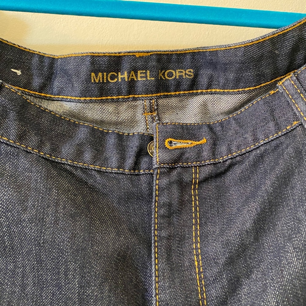 Michael Kors Women's Dark Blue Flare Jeans